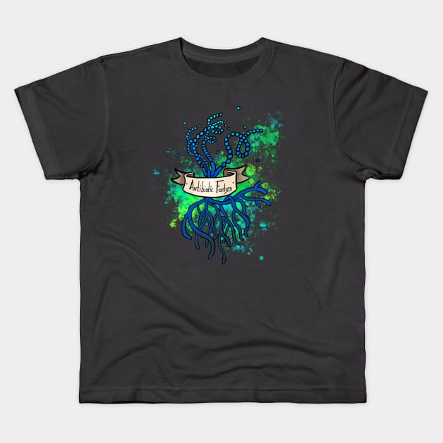 Streptomyces - antibiotic factories Kids T-Shirt by MicrobeLizah